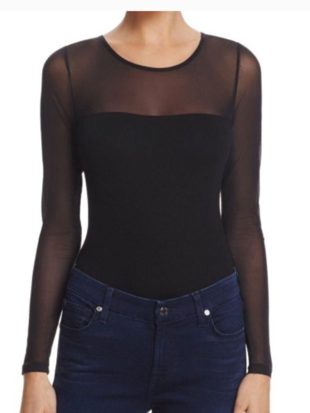 french connection mesh bodysuit